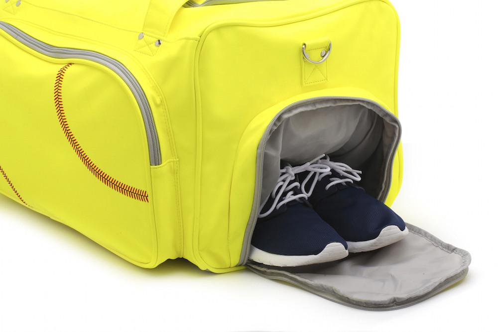 Zumer Sport Softball Duffel Bag Full-Size Travel Duffel Carry-On Bag