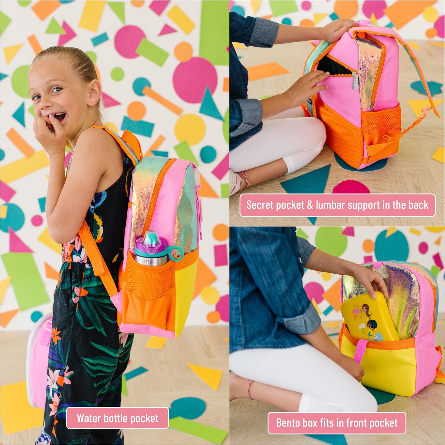 Wildkin Vegan Clip-in Lunch Box+Pack It All 15" Backpack Set
