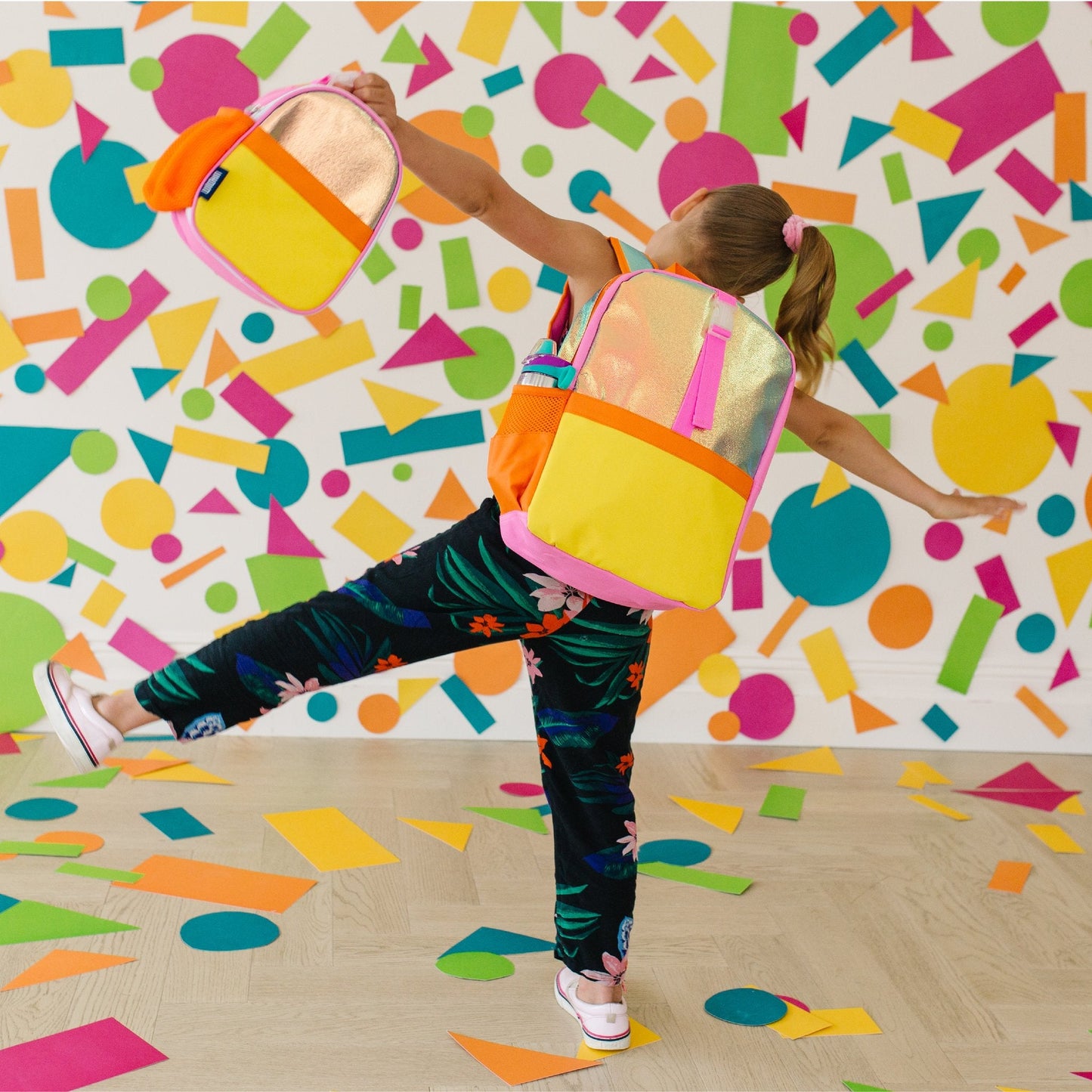 Wildkin Vegan Clip-in Lunch Box+Pack It All 15" Backpack Set