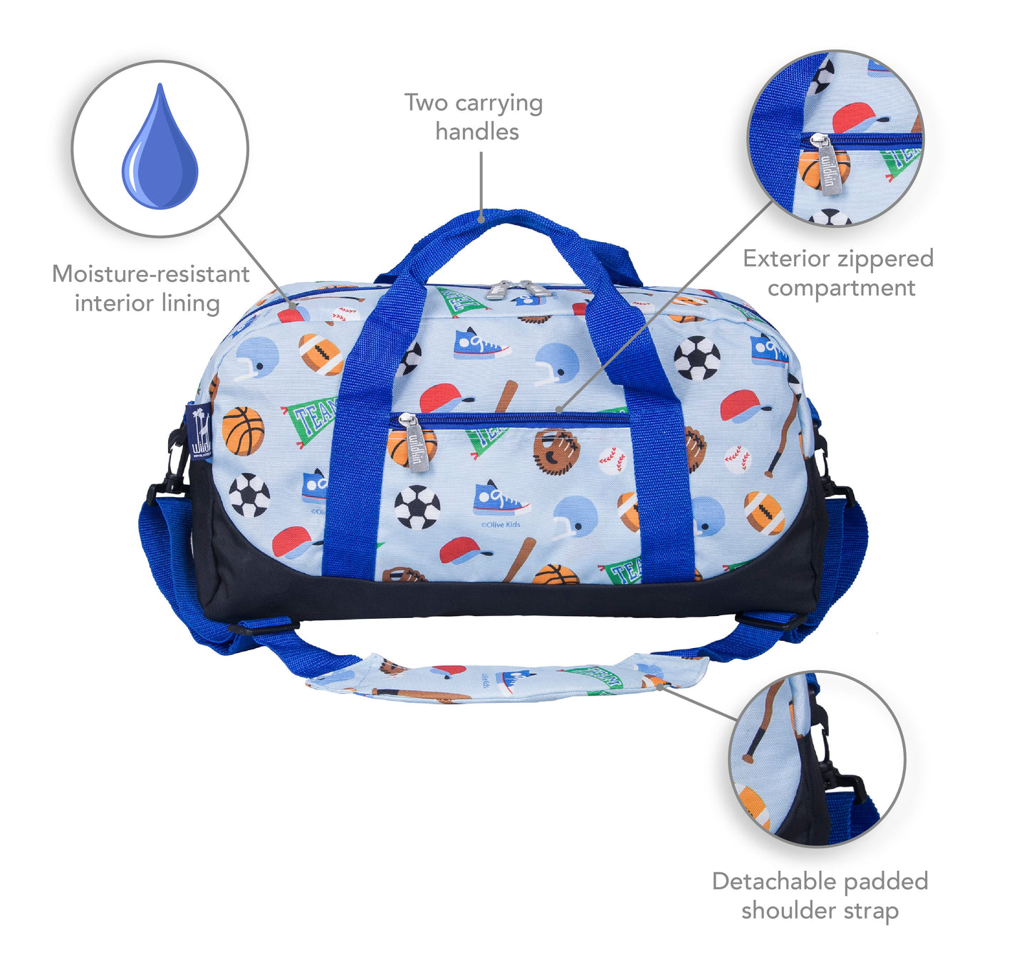 Wildkin Kids Best Overnighter Duffel Bag