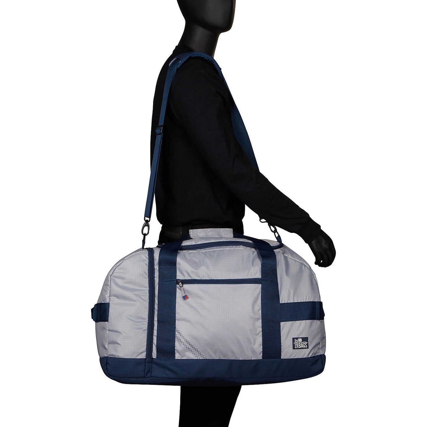 SailorBags Silver Spinnaker Cruiser Travel Vegan Large Duffel