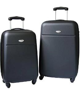 NorthPak Stockholm 2 Piece Black  20’’ and 24’’ luggage Spinner Set