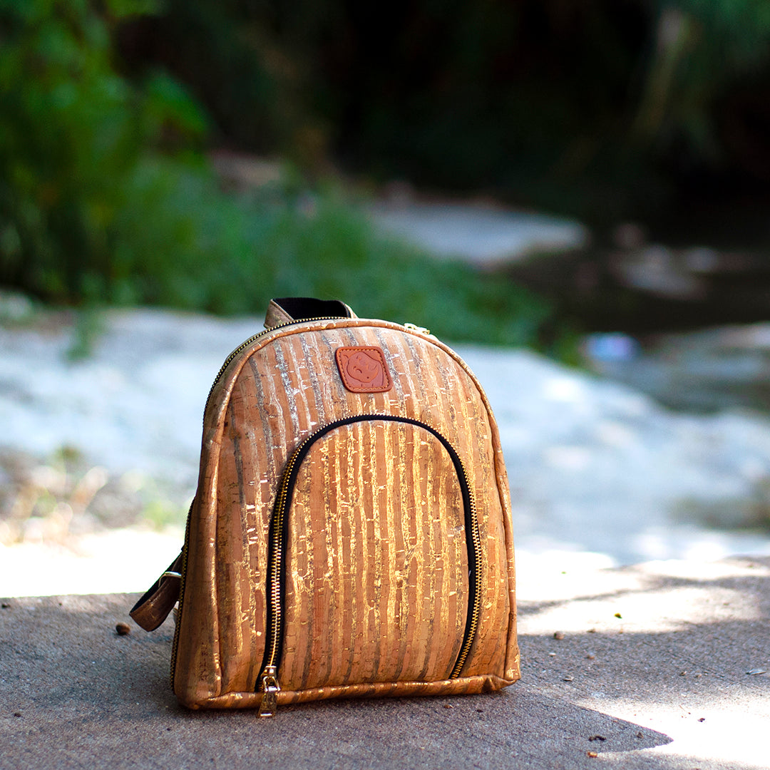 White Rhino Teddy Cork Vegan Backpack