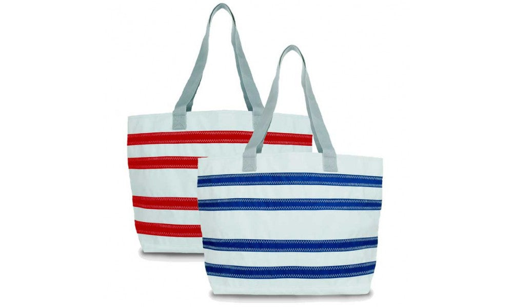 SailorBags Nautical Stripe Beach Large  Vegan Tote