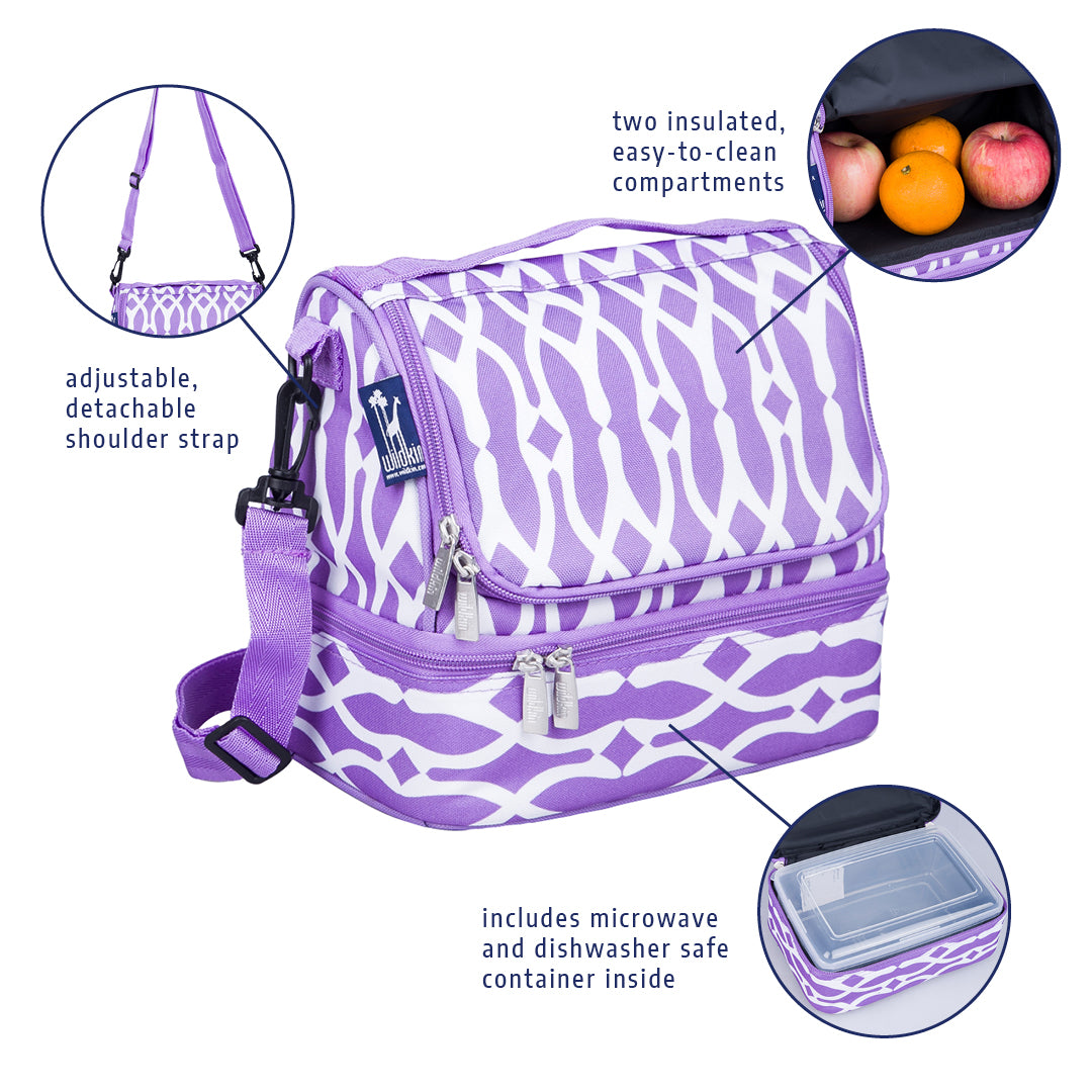 Wildkin Insulated Two Compartment Lunch Bag