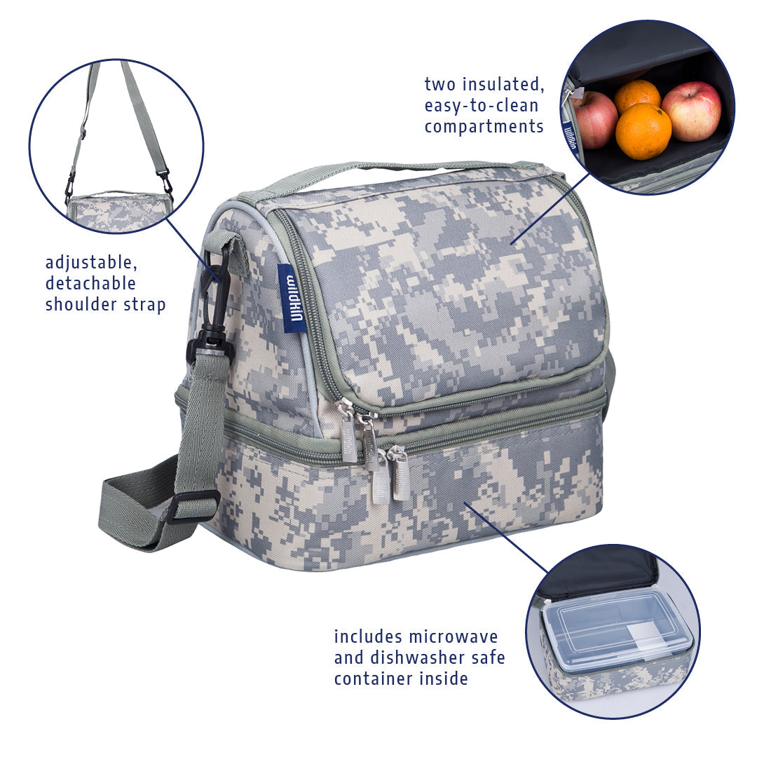 Wildkin Insulated Two Compartment Lunch Bag