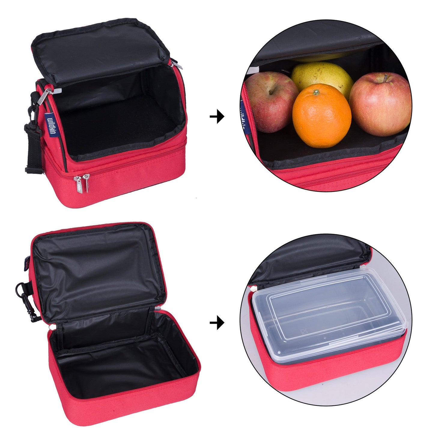 Wildkin Insulated Two Compartment Lunch Bag