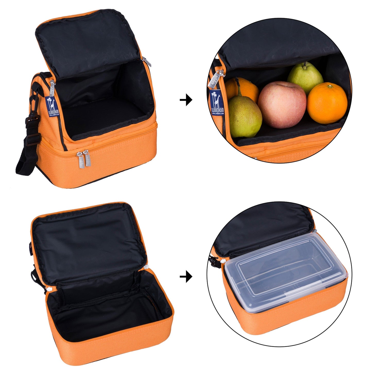 Wildkin Insulated Two Compartment Lunch Bag