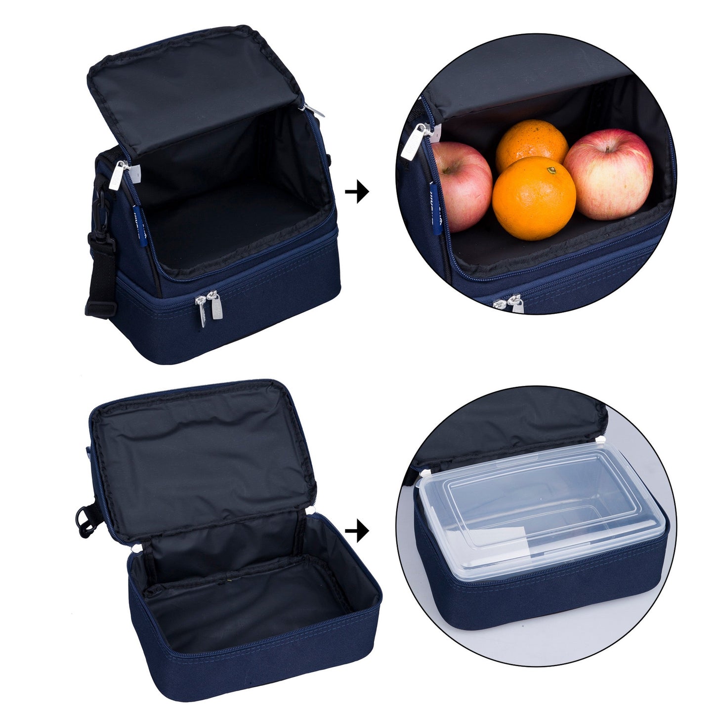 Wildkin Insulated Two Compartment Lunch Bag