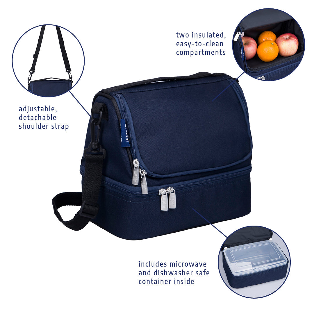 Wildkin Insulated Two Compartment Lunch Bag