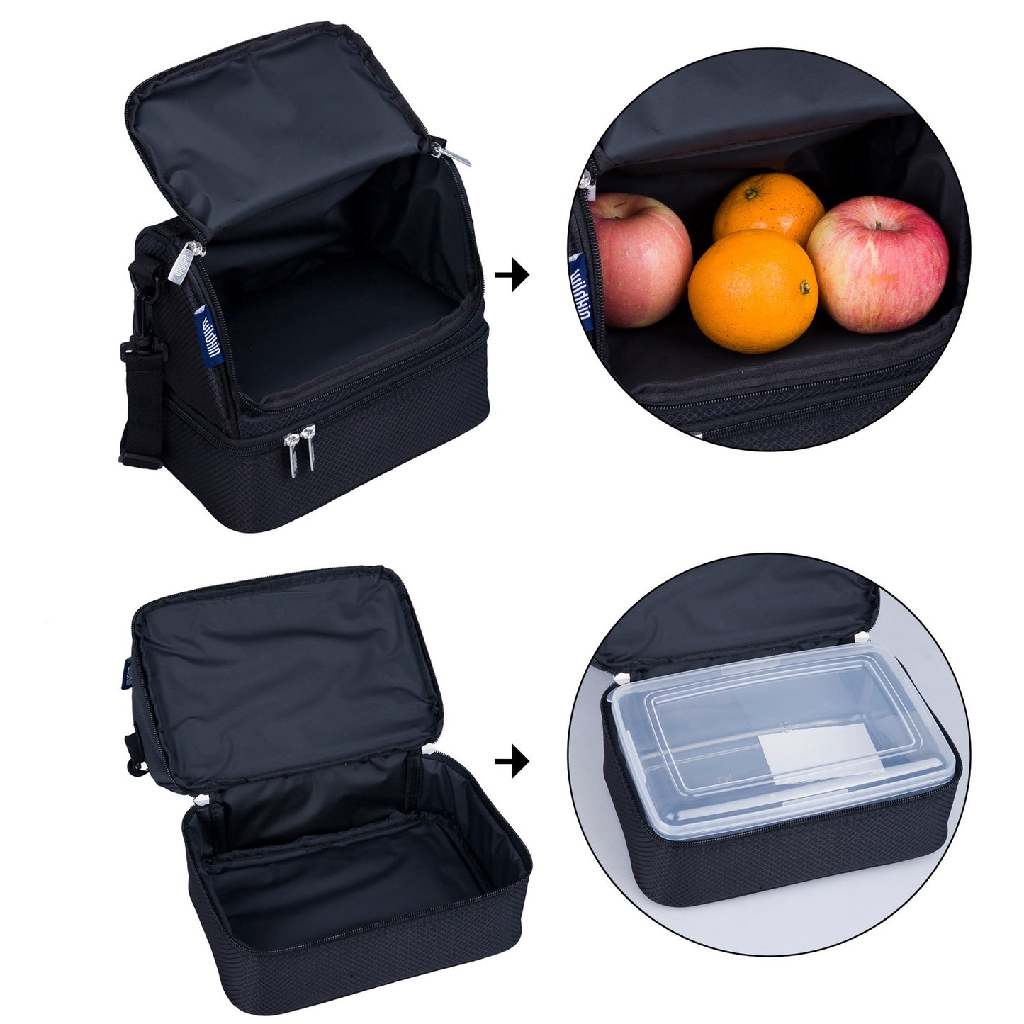 Wildkin Insulated Two Compartment Lunch Bag