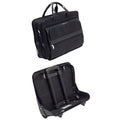 McKlein FRANKLIN Vegan 17” Nylon Detachable -Wheeled Laptop Briefcase