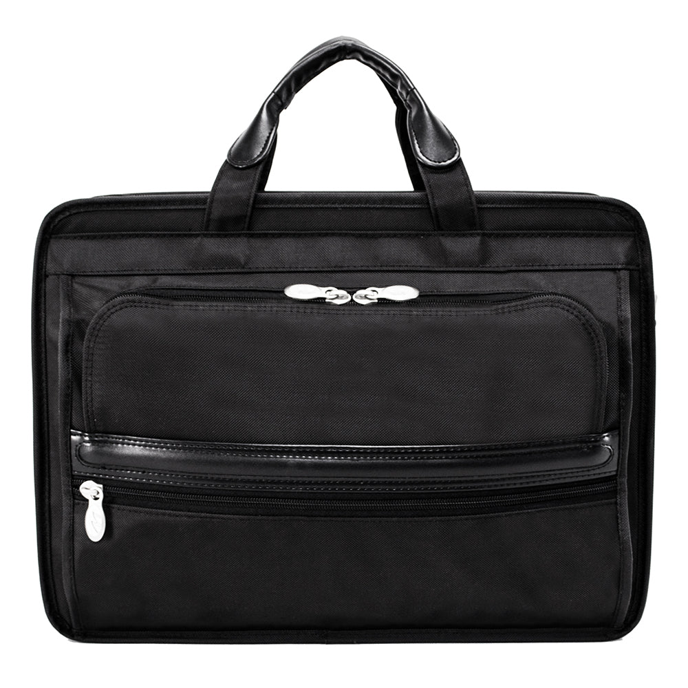 McKlein Elaston 15" Nylon Double Compartment Laptop Briefcase