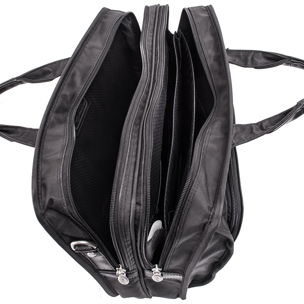 McKlein Elaston 15" Nylon Double Compartment Laptop Briefcase