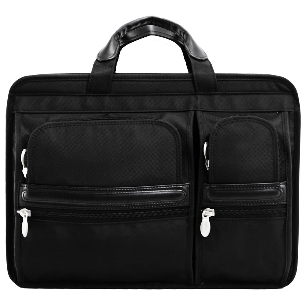 McKlein Hubbard 15" Nylon Double Compartment Laptop Briefcase