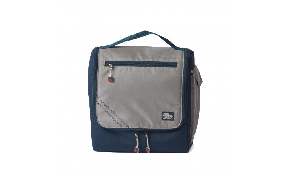 SailorBags Silver Spinnaker Soft Vegan U-zippered opening Lunch Box