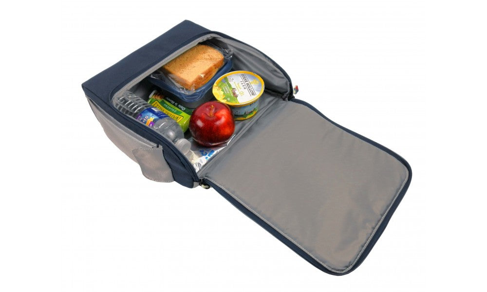 SailorBags Silver Spinnaker Soft Vegan U-zippered opening Lunch Box
