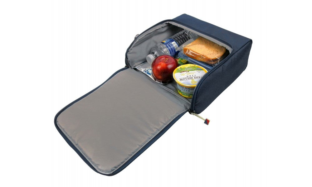 SailorBags Silver Spinnaker Soft Vegan U-zippered opening Lunch Box