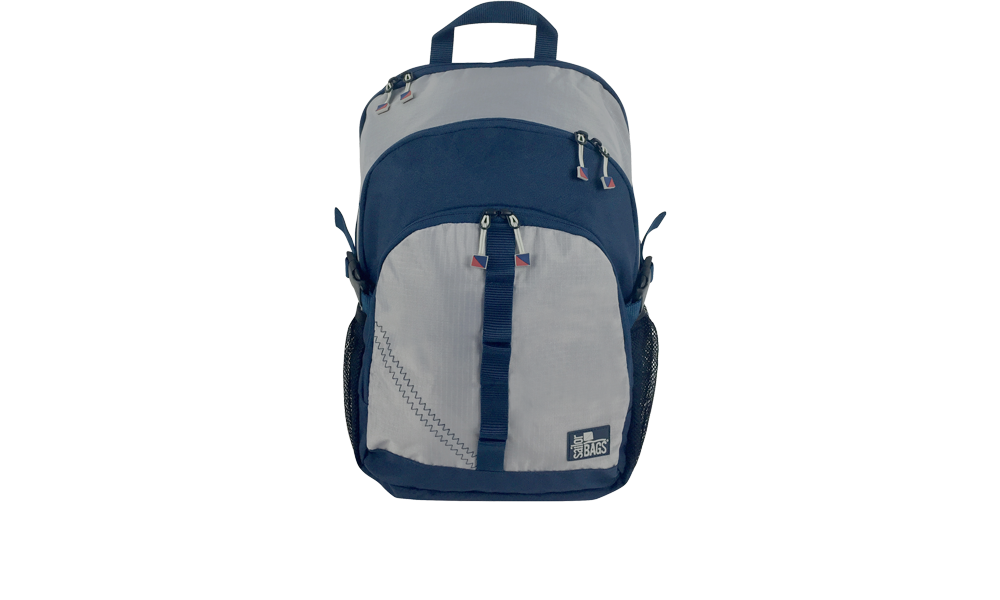 SailorBags Silver Spinnaker Daypack Vegan Backpack