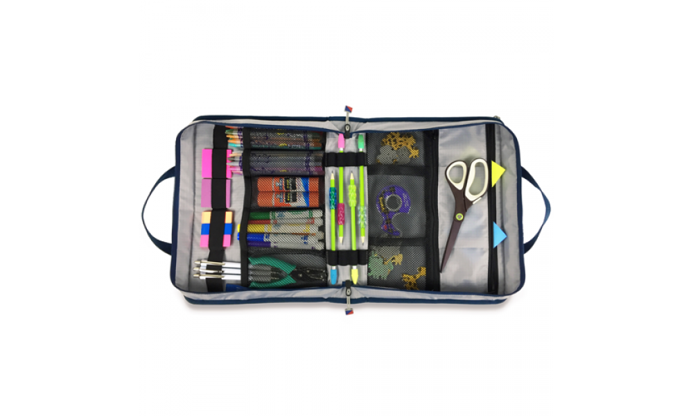 SailorBags Silver Spinnaker Vegan All-Purpose Utility Case Organizer