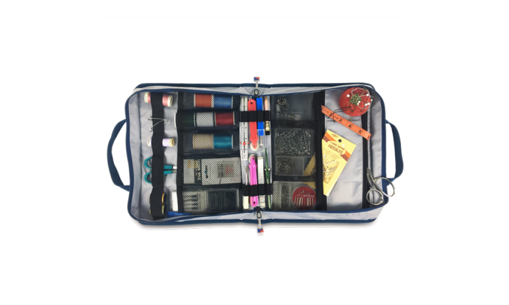 SailorBags Silver Spinnaker Vegan All-Purpose Utility Case Organizer
