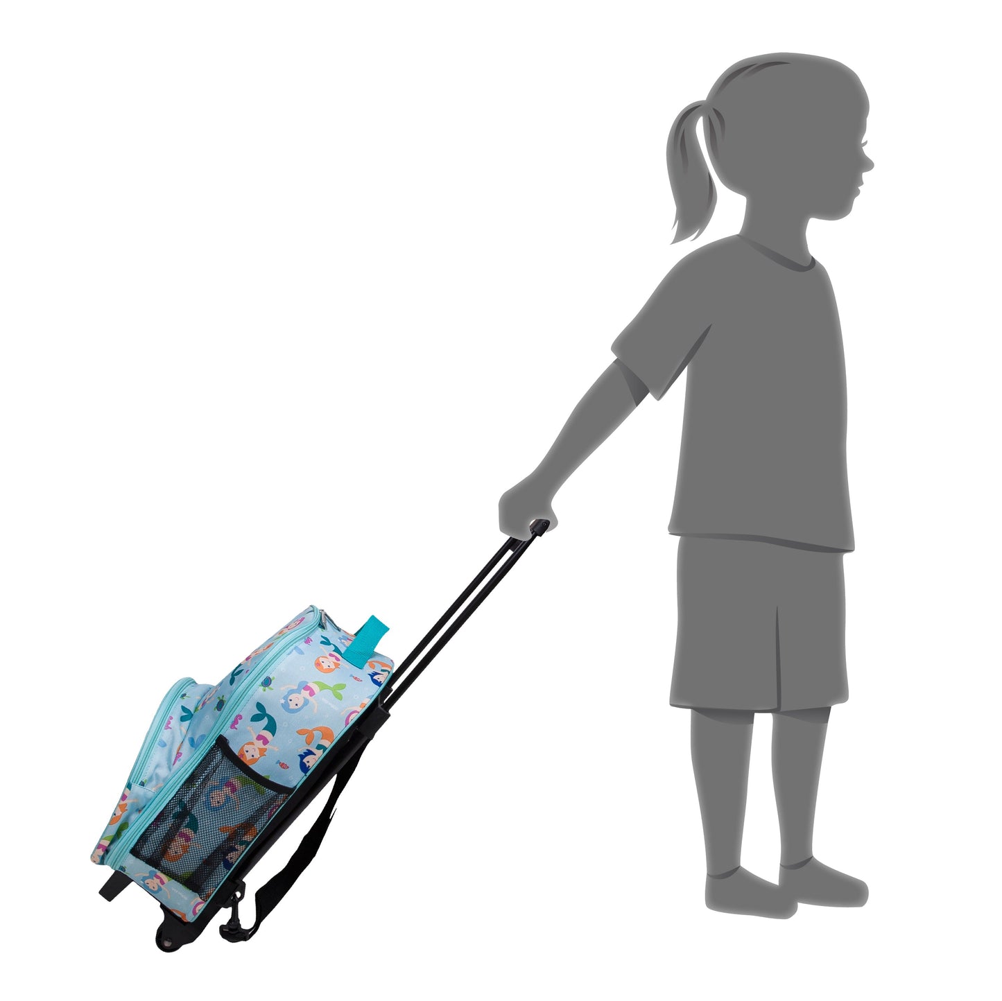 Wildkin Kids Rolling Luggage Under-seat Carry-on 16" Age:3-10