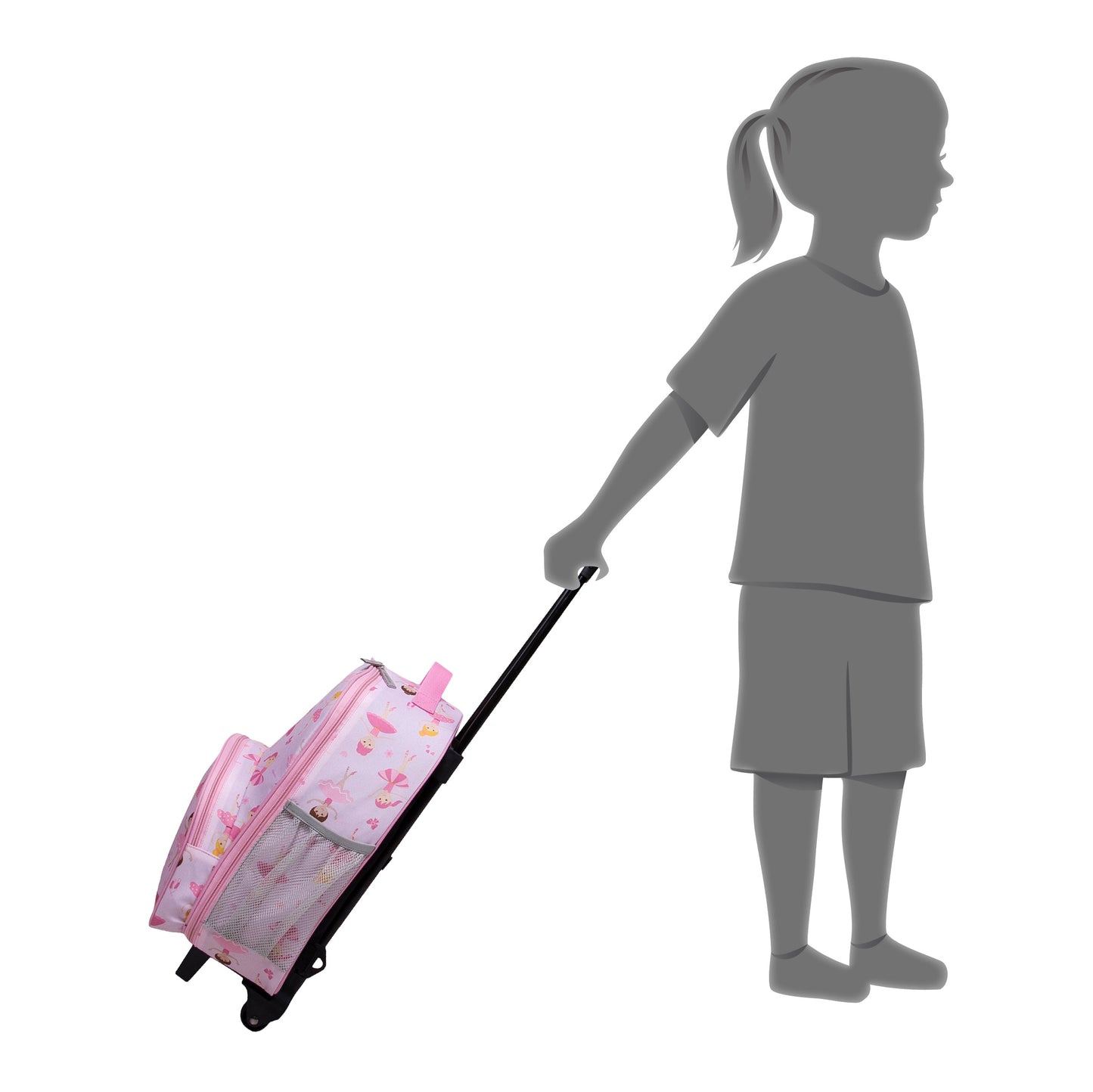 Wildkin Kids Rolling Luggage Under-seat Carry-on 16" Age:3-10