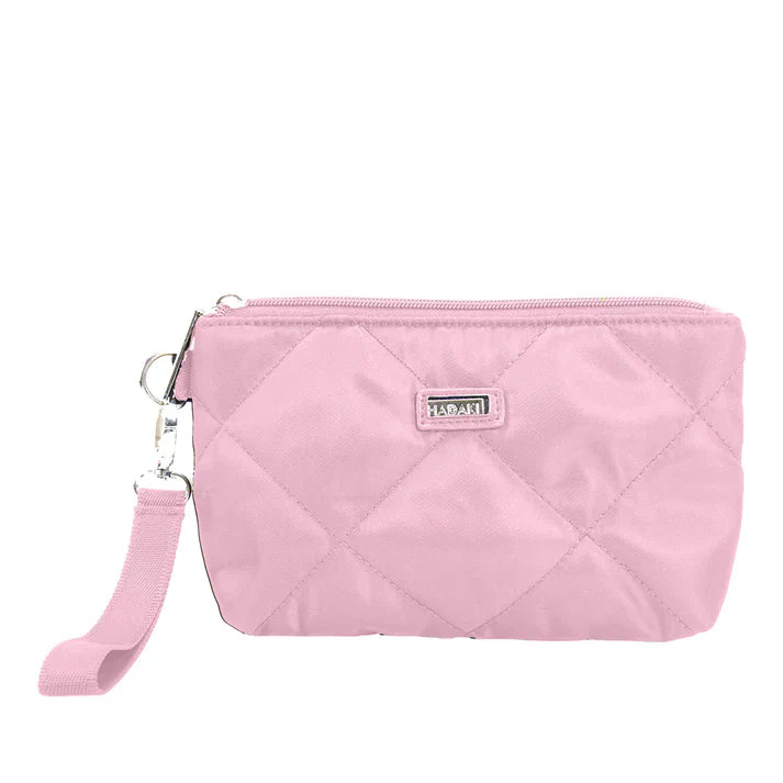 Hadaki Vegan Quilted Wristlet Clutch