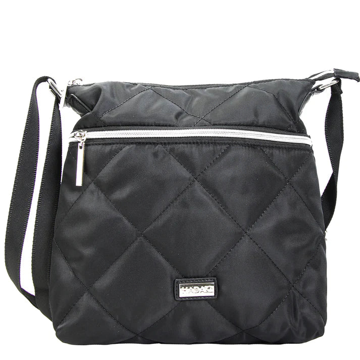 Hadaki Vegan Quilted Downtown X-Body Shoulder Bag