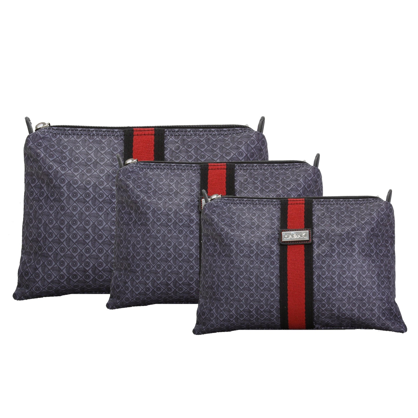 Hadaki Eco-friendly Vegan 3 Piece Travel Zip Carry All Pod Set