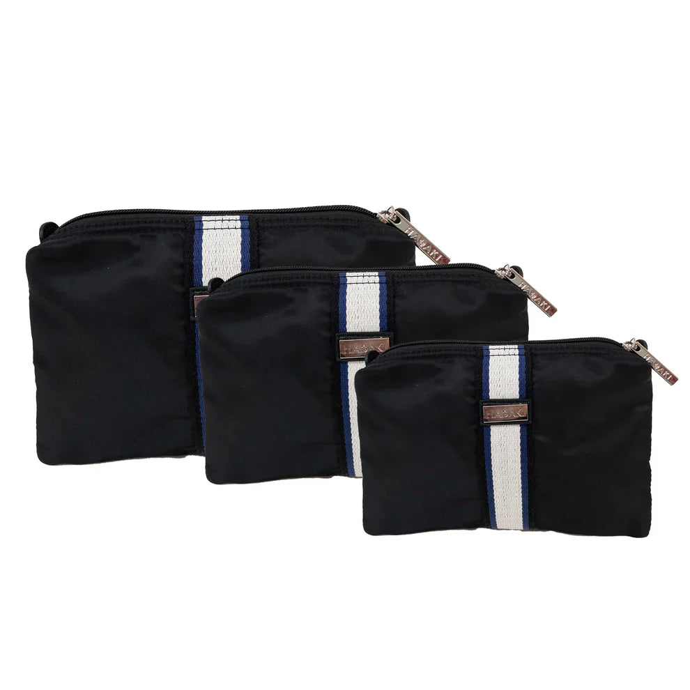 Hadaki Eco-friendly Vegan 3 Piece Travel Zip Carry All Pod Set