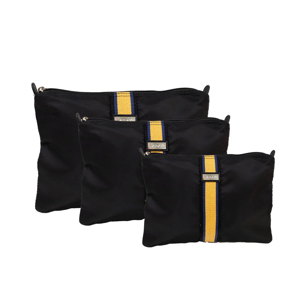 Hadaki Eco-friendly Vegan 3 Piece Travel Zip Carry All Pod Set