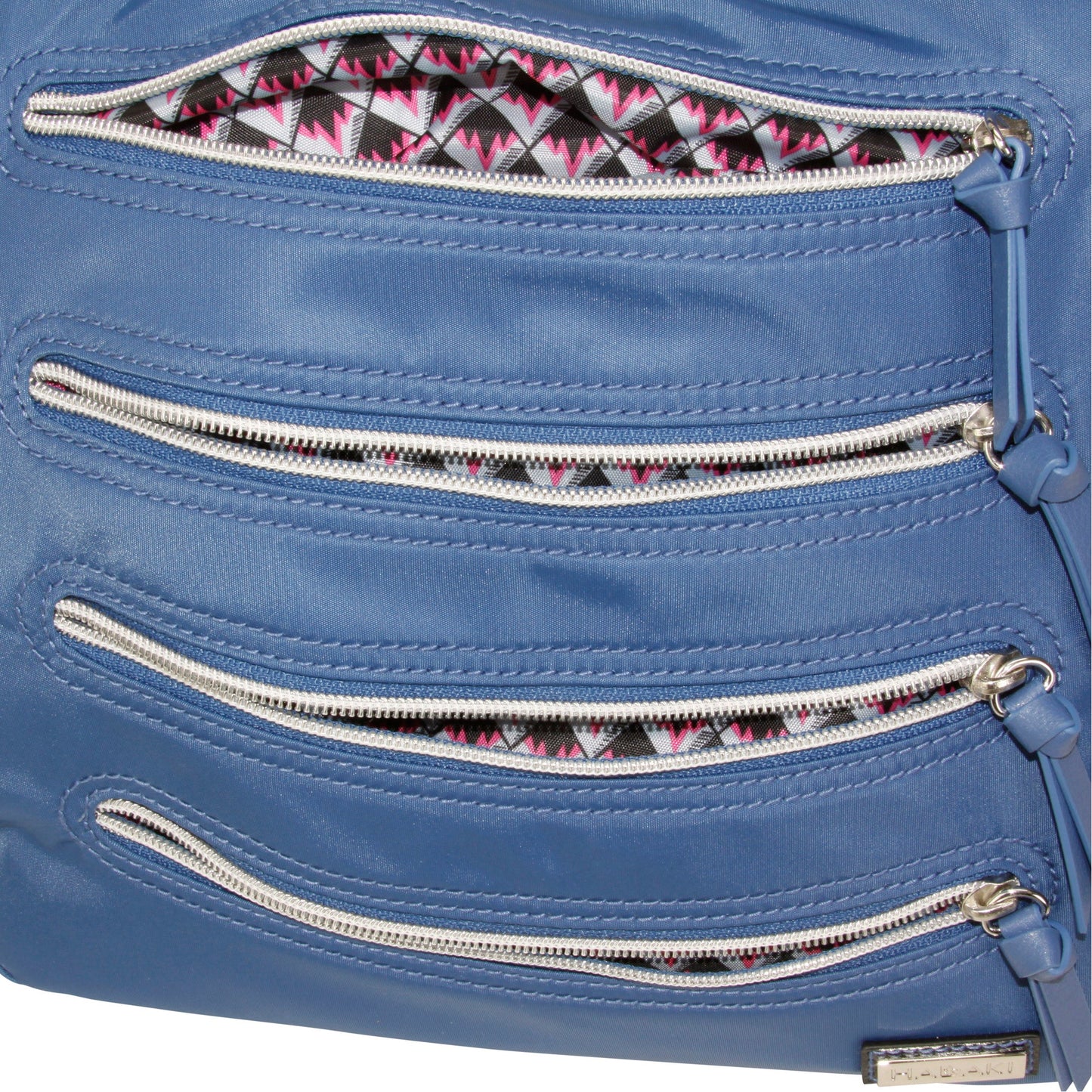 Hadaki Vegan Nylon Millipede Tote Crossbody Bag
