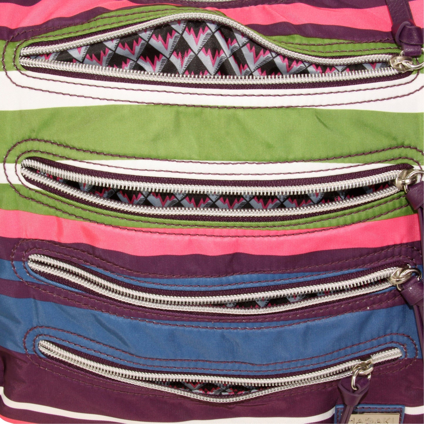 Hadaki Vegan Nylon Millipede Tote Crossbody Bag