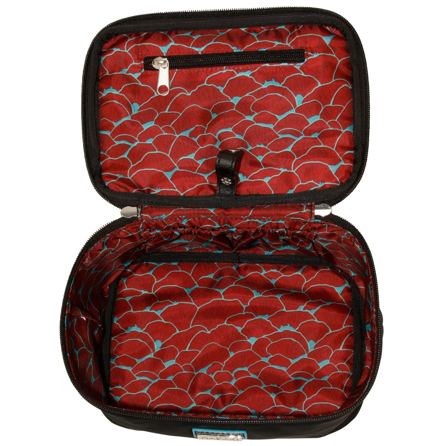 Hadaki Eco-friendly Vegan Leather Train Case Travel Organizer Cosmetic Case