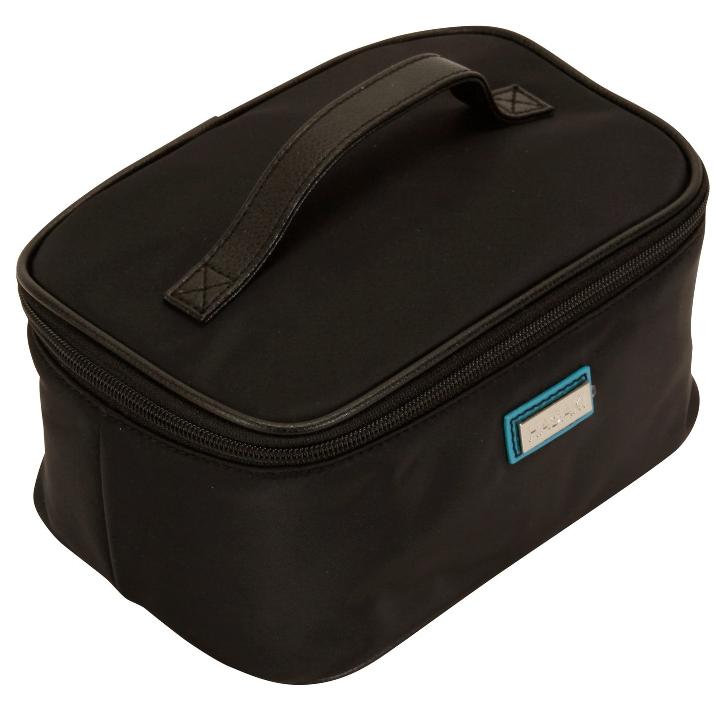 Hadaki Eco-friendly Vegan Leather Train Case Travel Organizer Cosmetic Case