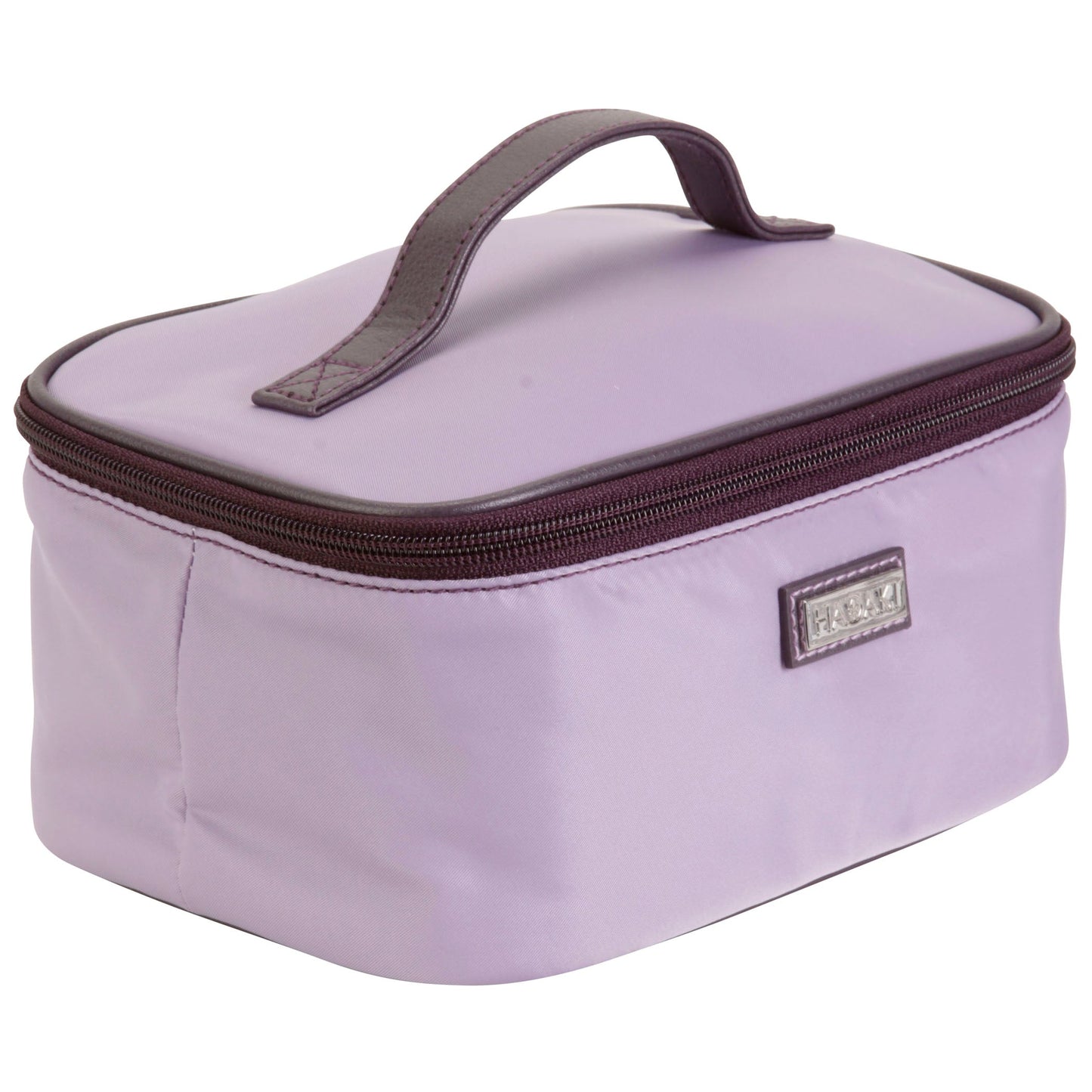 Hadaki Eco-friendly Vegan Leather Train Case Travel Organizer Cosmetic Case