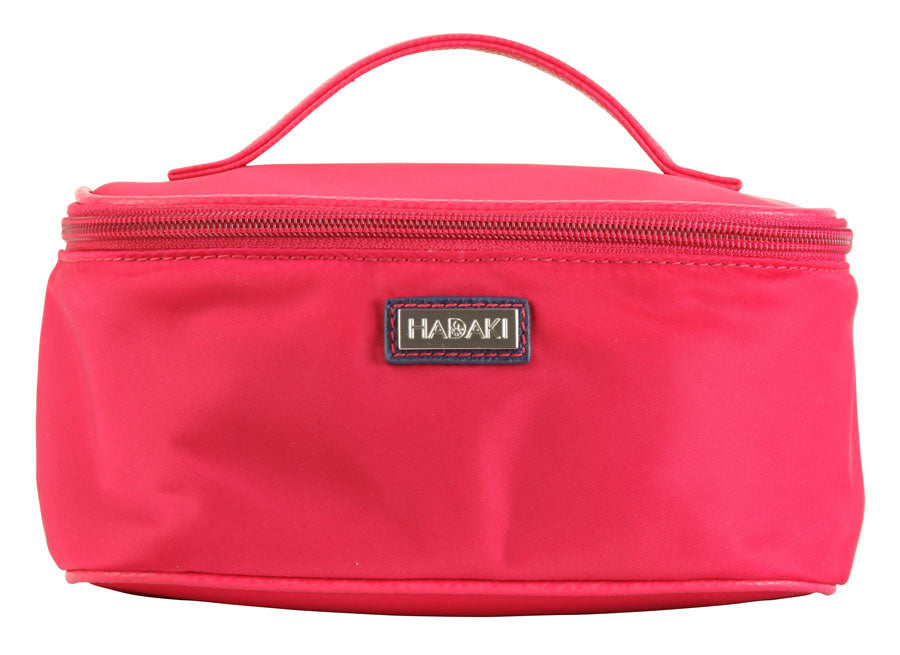 Hadaki Eco-friendly Vegan Leather Train Case Travel Organizer Cosmetic Case
