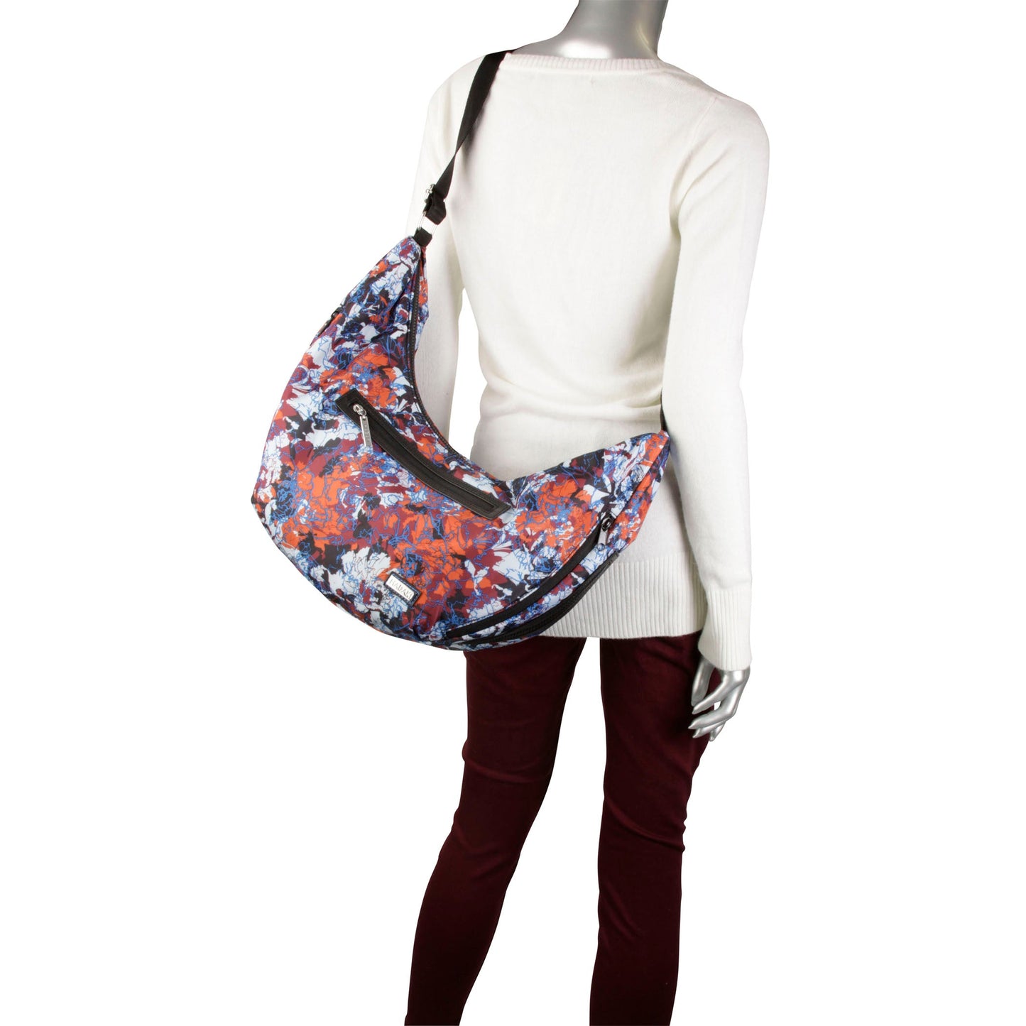 Hadaki Vegan Expandable Nylon City Hobo Bag