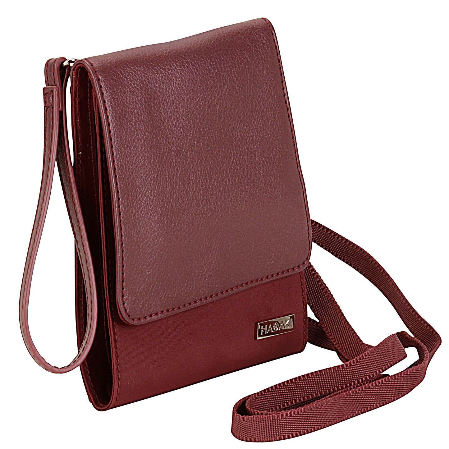 Hadaki Eco-Friendly Vegan Travel All Purpose Crossbody Wallet
