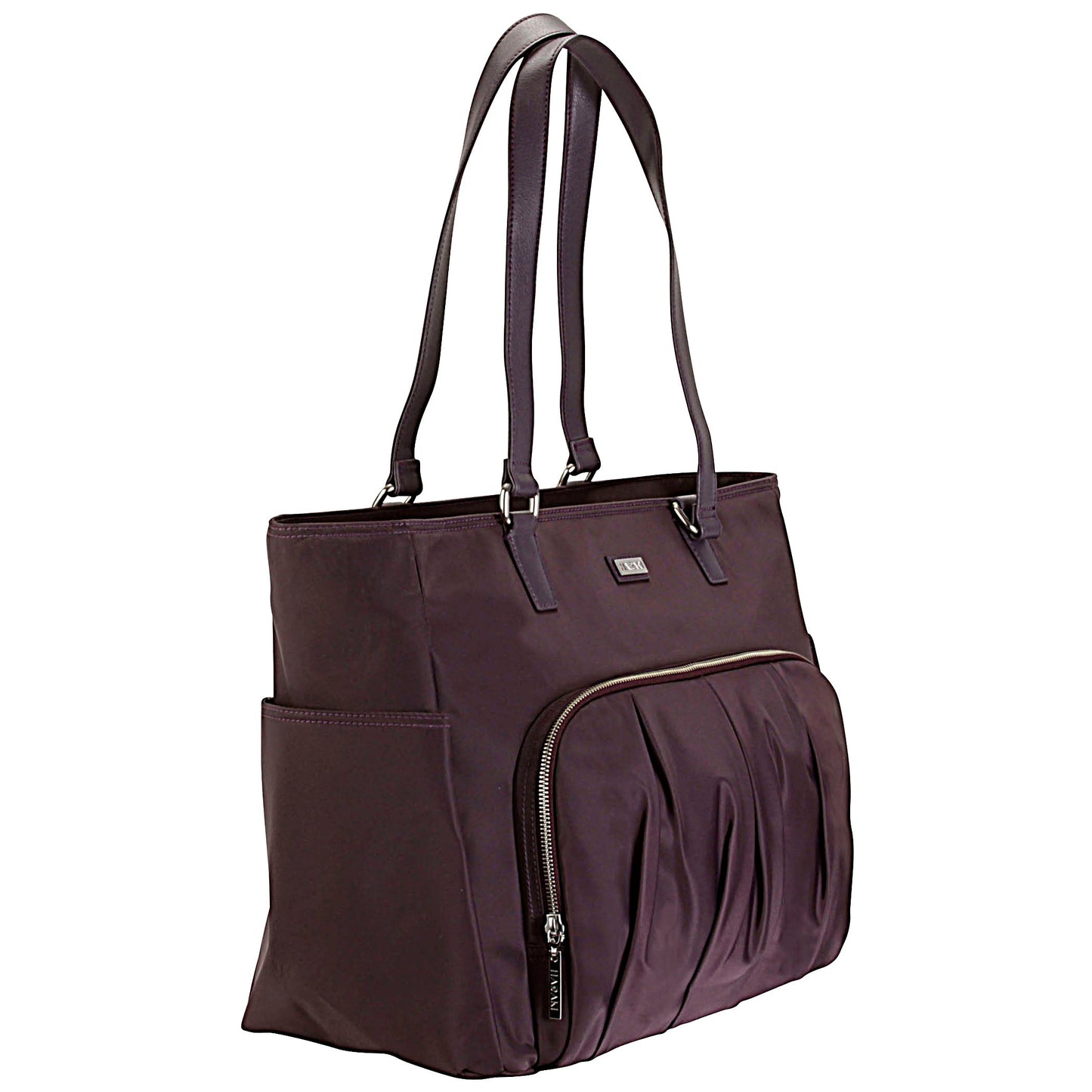 Hadaki Work & Play Vegan X-Large Women's Shoulder Tote Plum Perfect