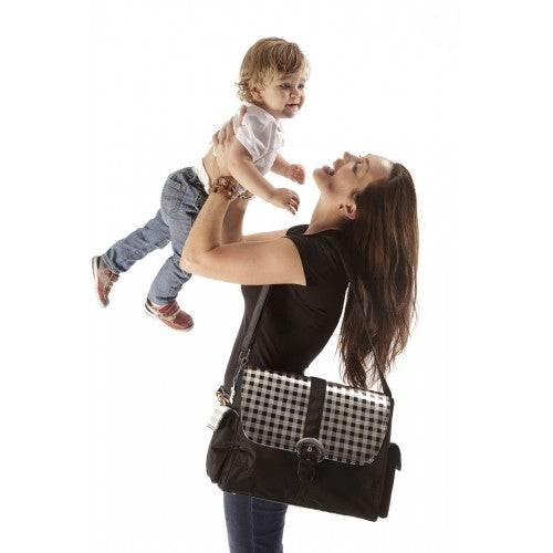 Kalencom Harlequin Vegan Eco Friendly Diaper Buckle Bag Shoulder Bags