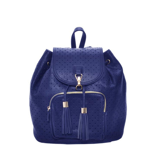 Mechaly Women's Jamie Blue Vegan Leather Backpack