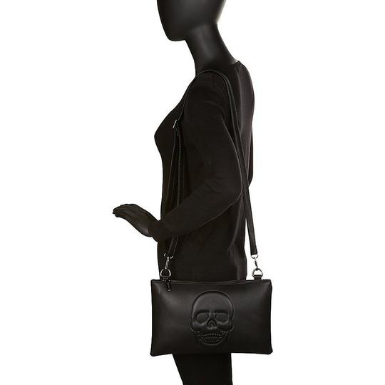Mechaly Women's Skully Vegan Leather Skull Clutch Crossbody Handbag