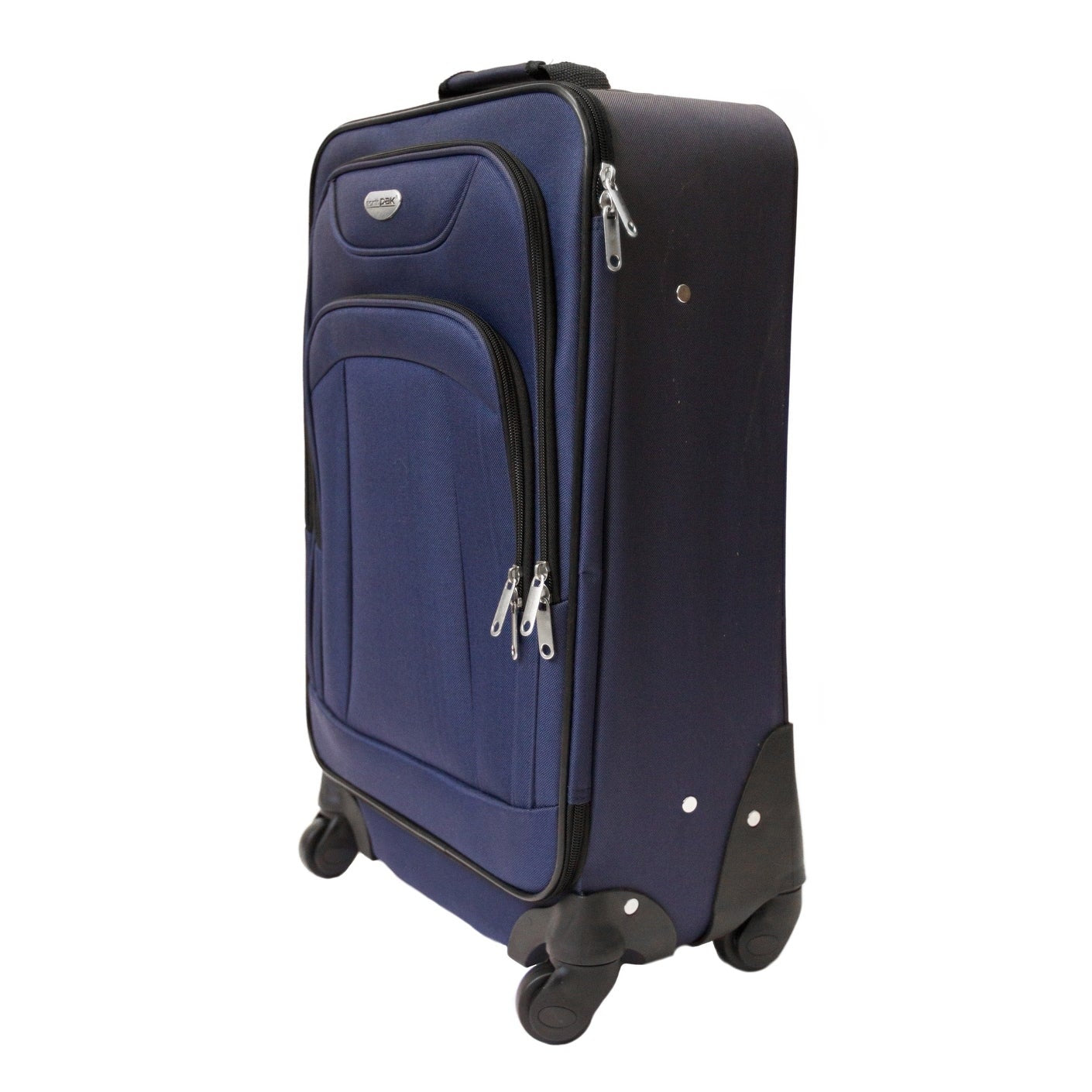 NorthPak Milano 2 Piece 21’’ and 25’’ luggage Spinner Softside 600D Polyester carry-on Set