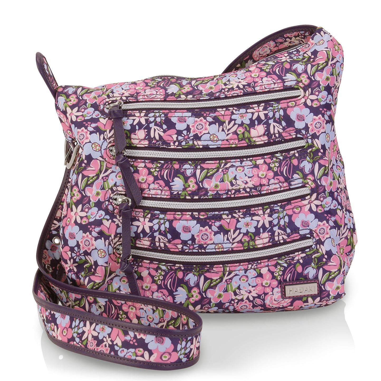 Hadaki Vegan Nylon Millipede Tote Crossbody Bag