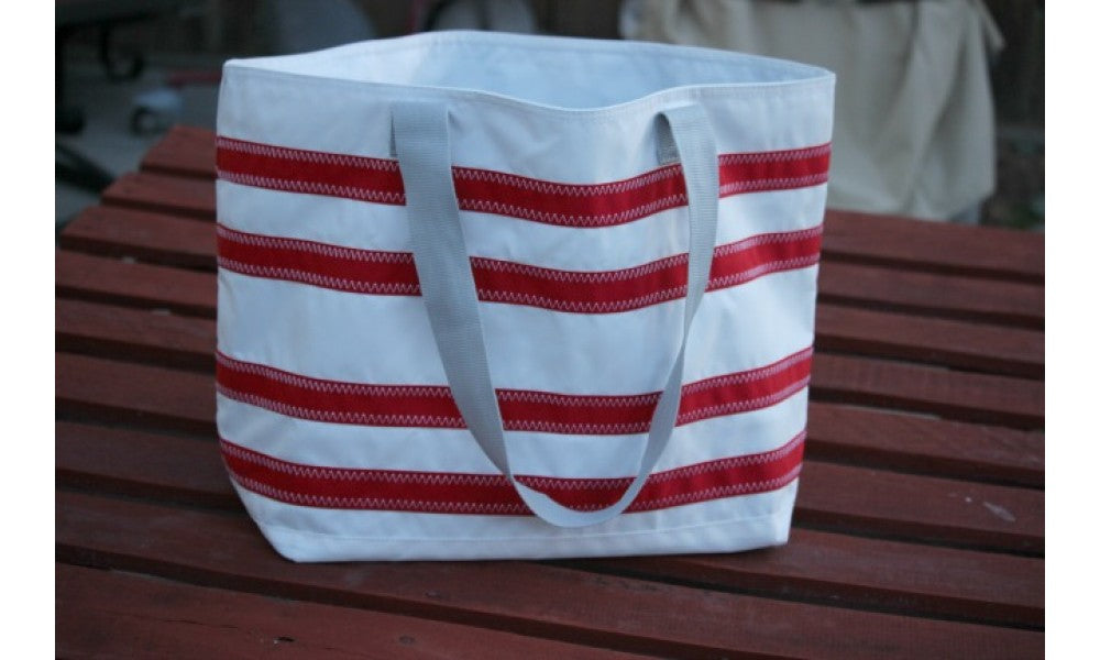 SailorBags Nautical Stripe Beach Large  Vegan Tote