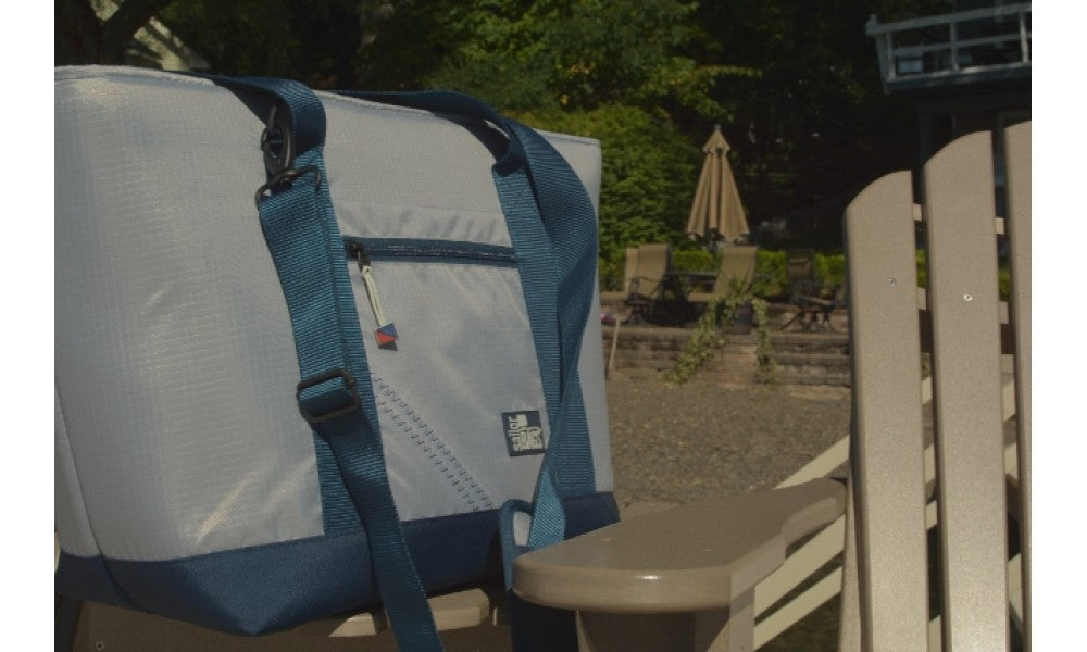 SailorBags Silver Spinnaker Vegan Cooler Tote