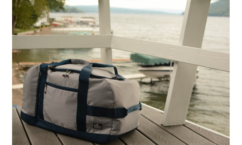 SailorBags Silver Spinnaker Cruiser Travel Vegan Large Duffel