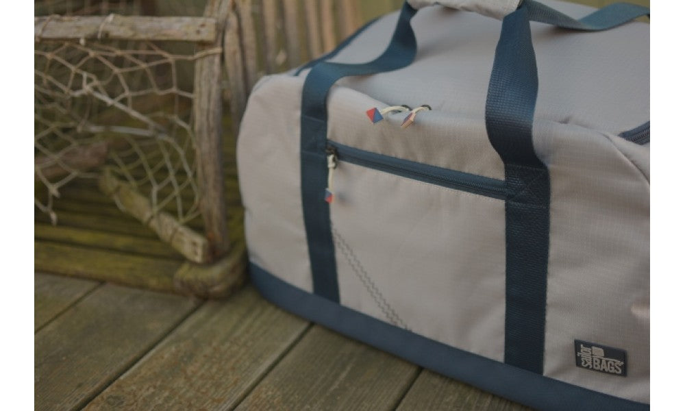 SailorBags Silver Spinnaker Racer Vegan Weekend Duffel
